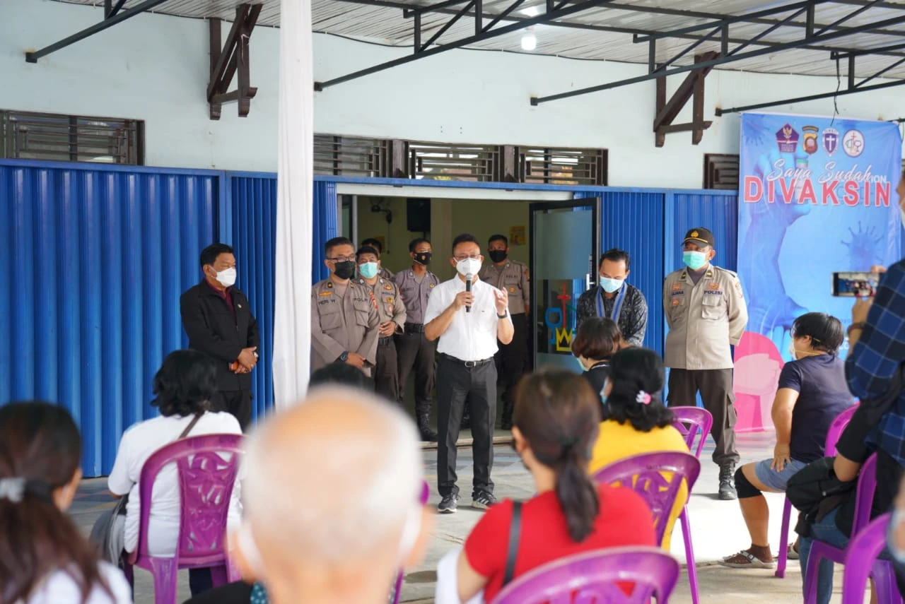 GMKI Gelar Vaksinasi Massal, Edi Apresiasi Kepedulian Mahasiswa