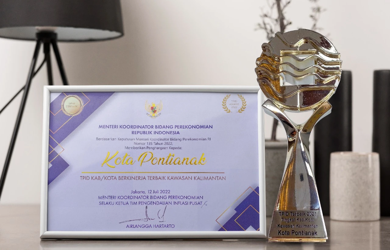 TPID Pontianak Raih Penghargaan Nasional Terbaik se-Kalimantan