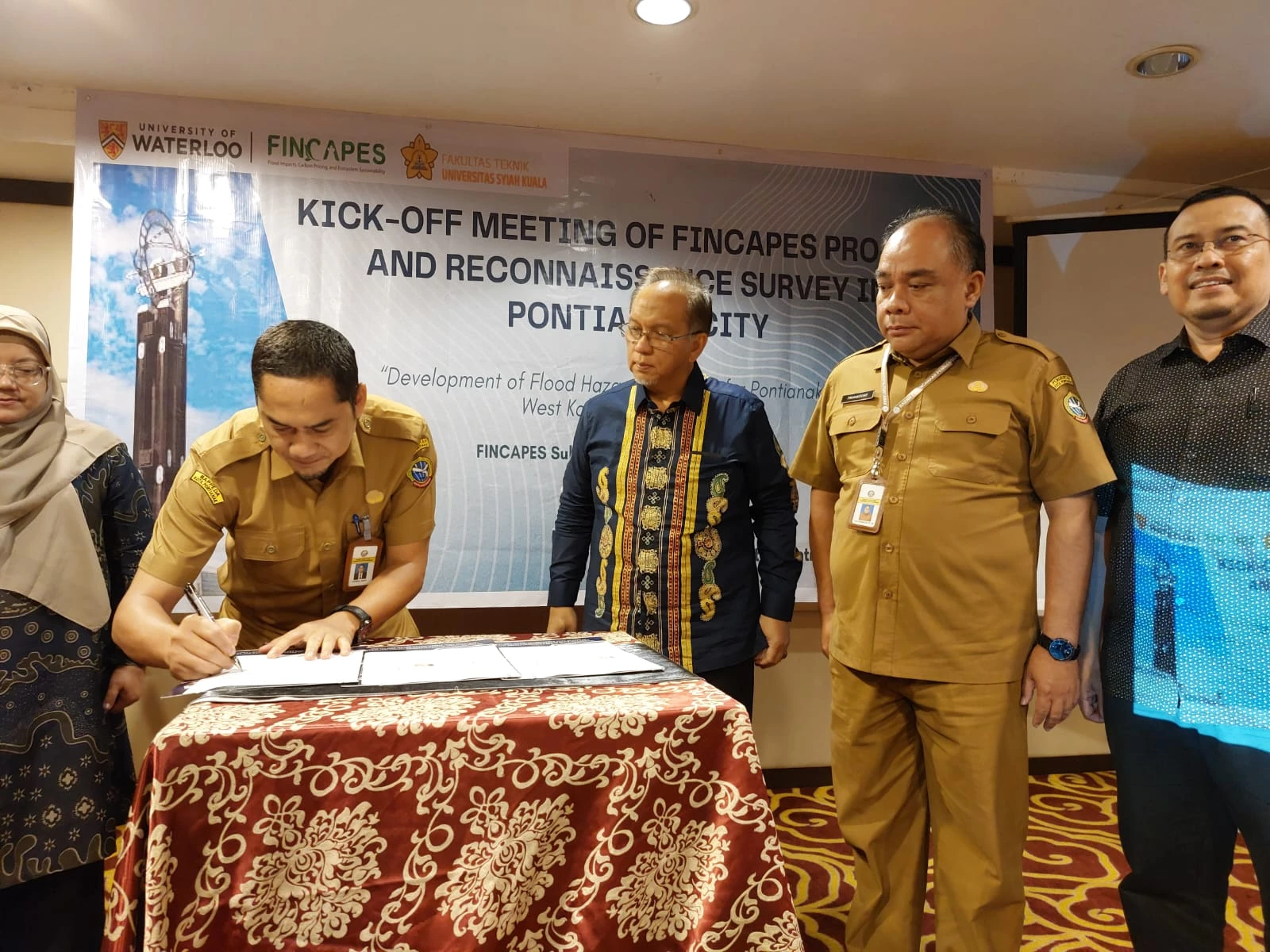 Kolaborasi BAPPEDA Pontianak dan FINCAPES Project Skenariokan Ancaman Banjir Rob