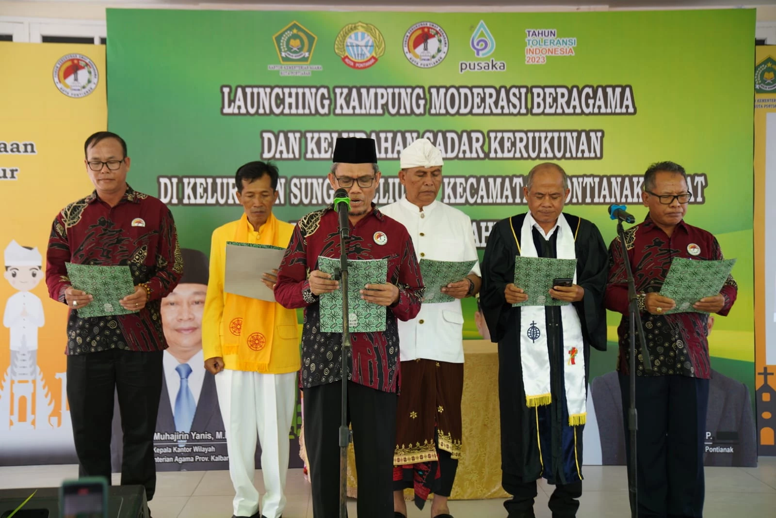Launching Kampung Moderasi Beragama, Wako Ajak Warga Jaga Toleransi dan Tolak Radikalisme
