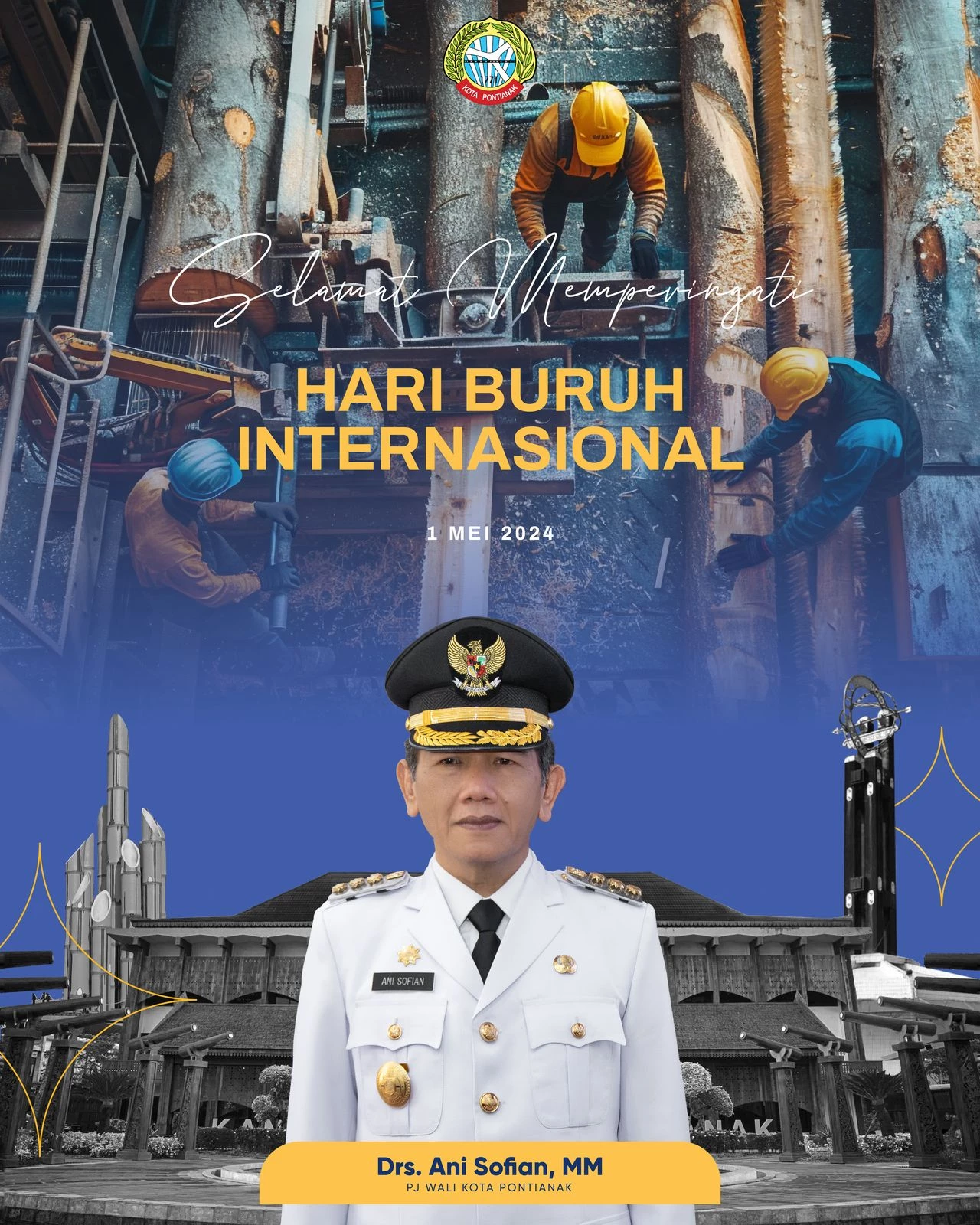 Peringatan Hari Buruh Internasional, Ini Pesan Pj Wali Kota Ani Sofian