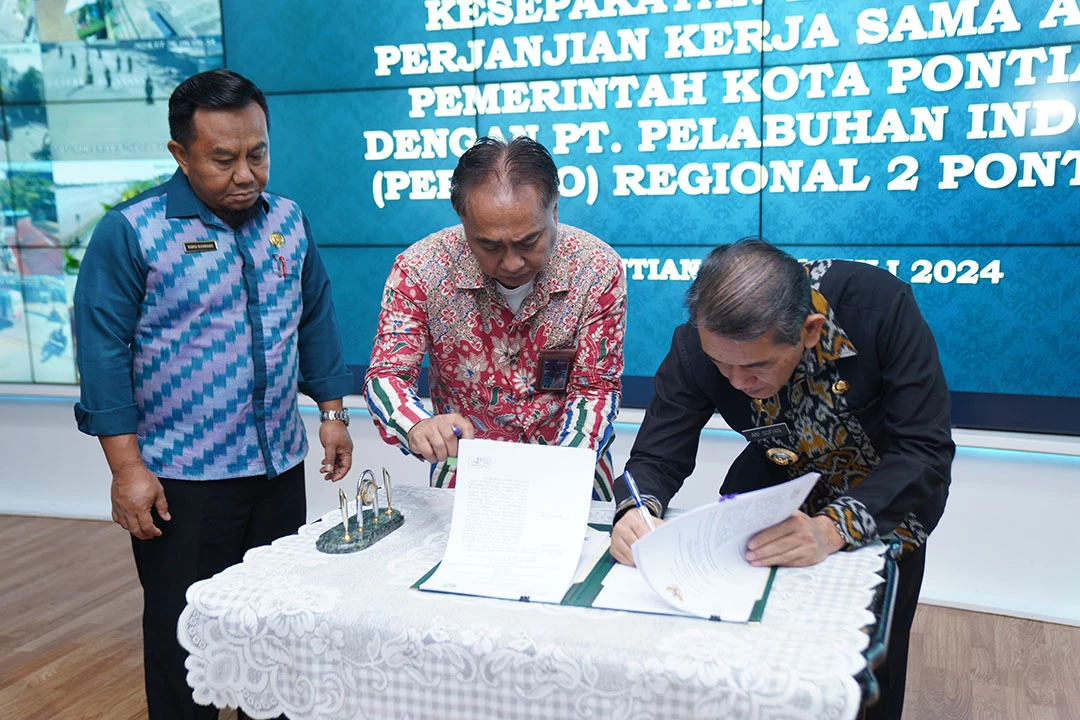 Wujudkan 90 Persen Sanitasi Pontianak, Pemkot Teken Kerjasama dengan PT Pelindo