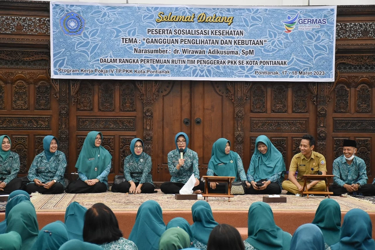 TP PKK Pontianak Sosialisasikan Pentingnya Jaga Kesehatan Mata