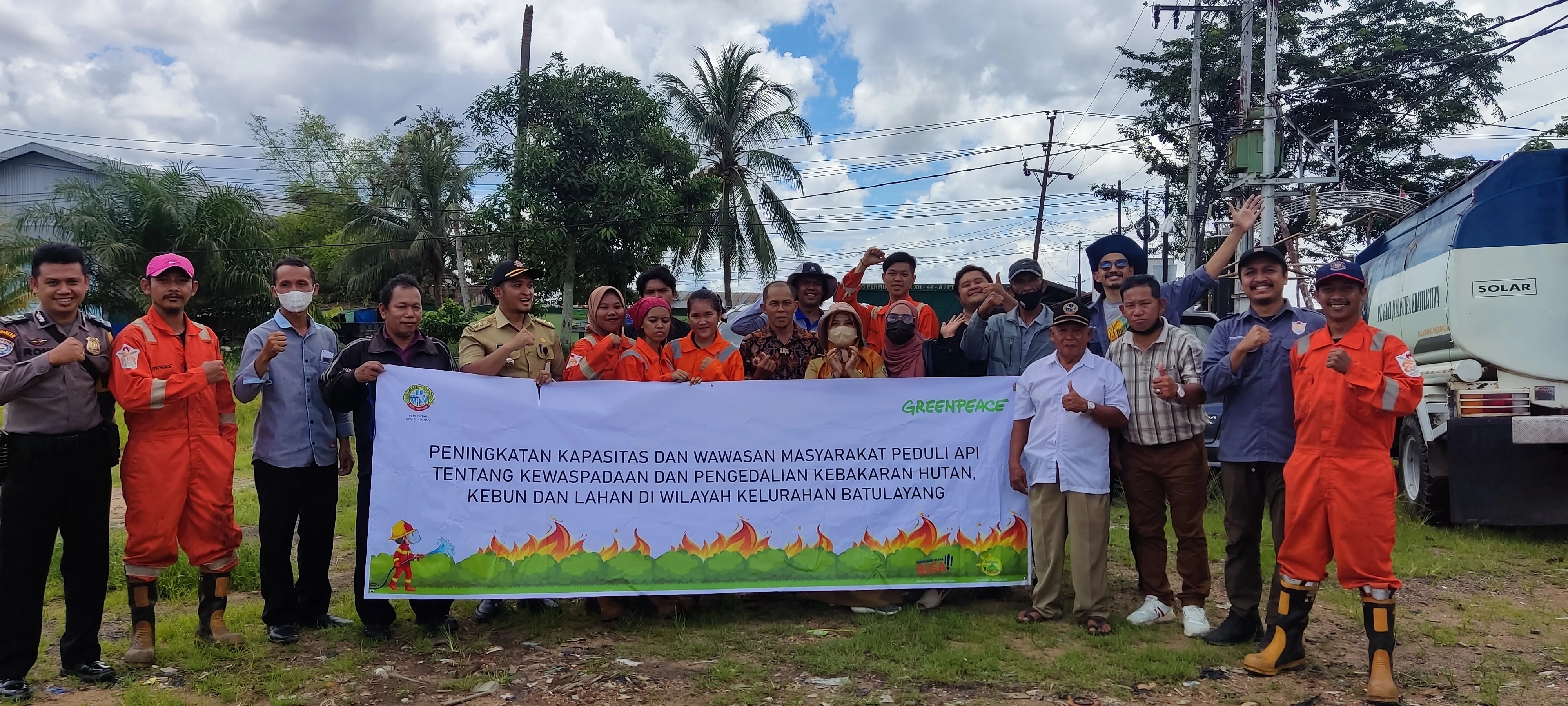 Gandeng Greenpeace, Kecamatan Pontianak Utara Gelar Pelatihan Kewaspadaan dan Pengendalian Karhutla