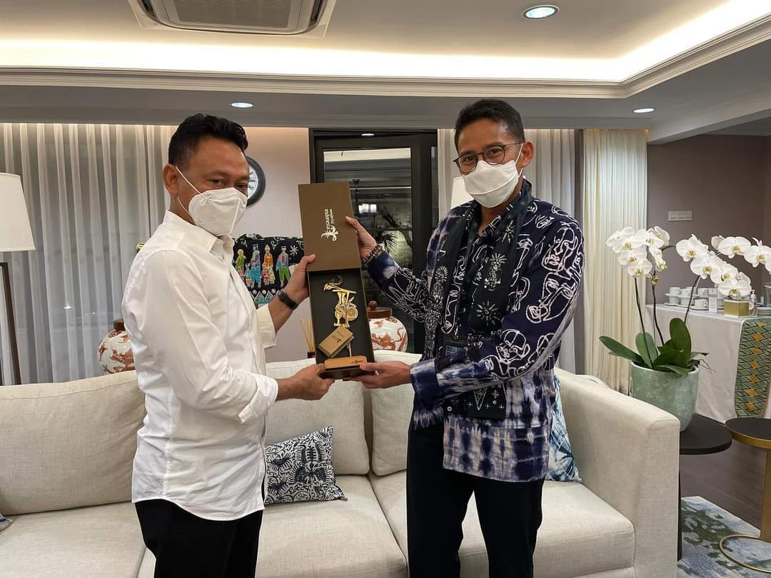 Bukber dengan Menteri Sandi, Wali Kota Edi Kamtono Paparkan Potensi Wisata