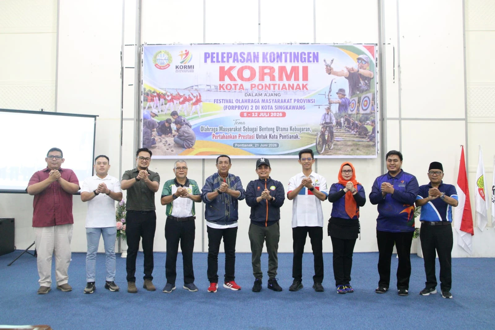 Kontingen Pontianak Siap Berlaga di FORPROV II Kalbar di Singkawang