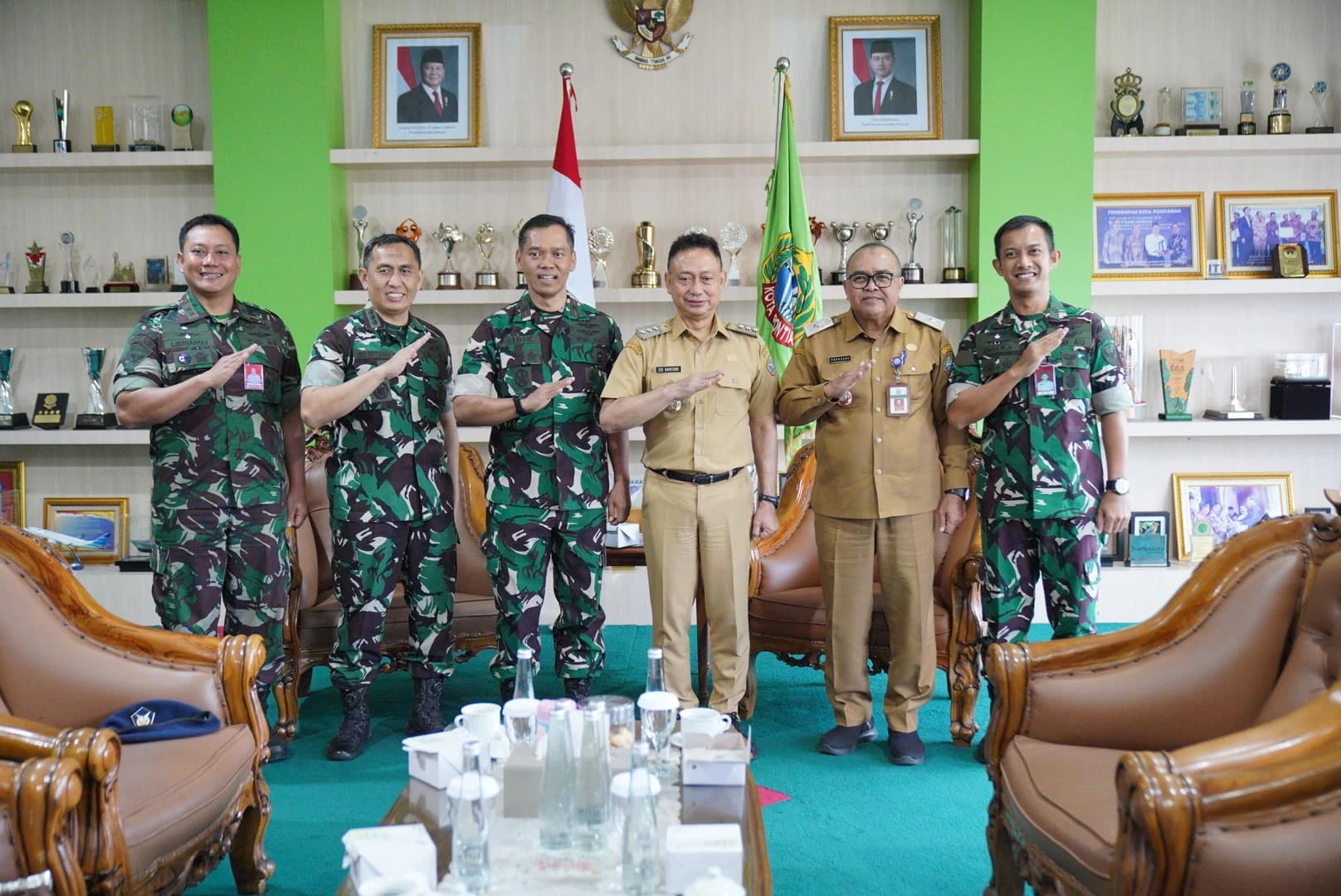 Wali Kota Edi Kamtono Terima Kunjungan Danlanud Supadio