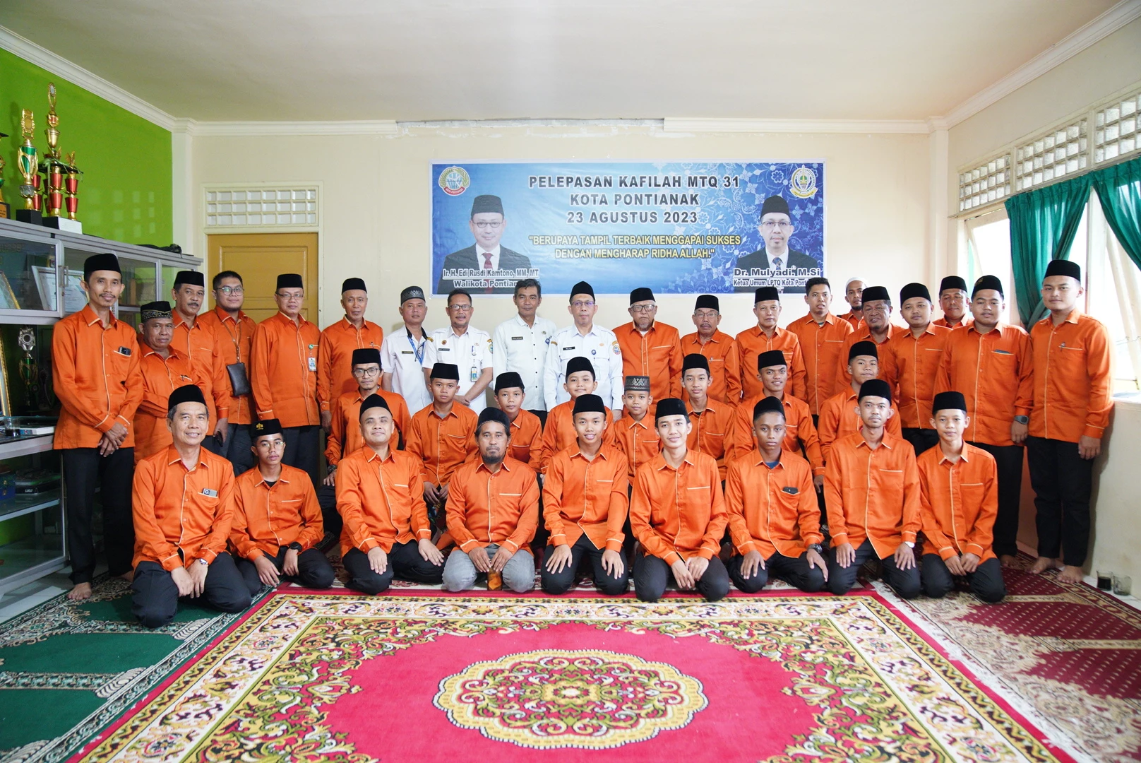 Lepas Keberangkatan Kafilah Pontianak, Mulyadi Harap Peserta Tampil Maksimal