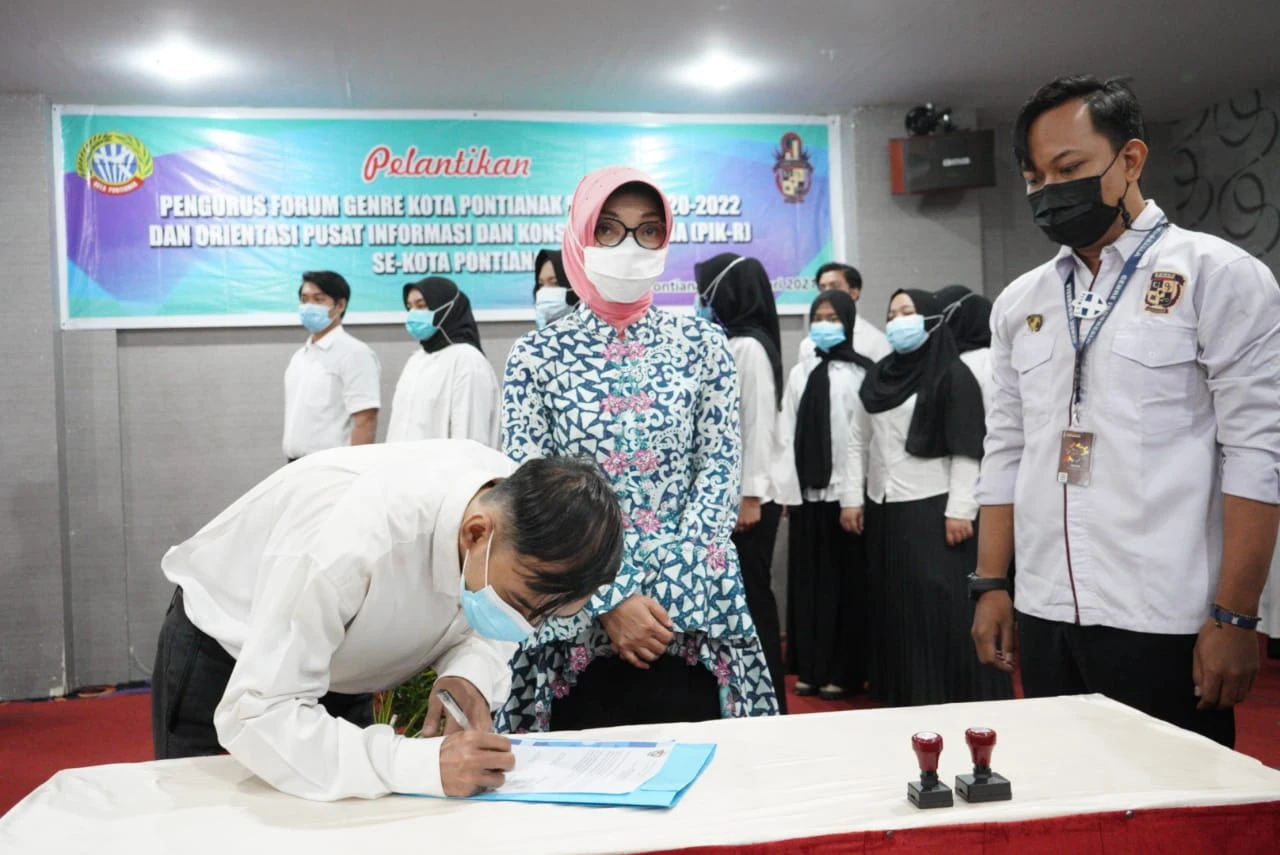 Forum Genre Kota Pontianak Periode 2020-2022 Dilantik, Ini Pesan Bunda Genre
