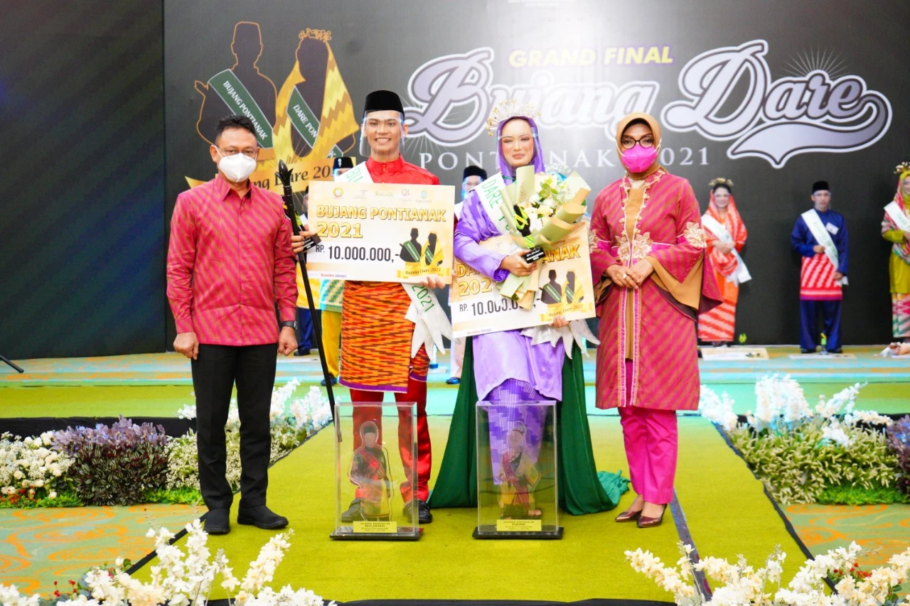 Ramadhan dan Tiara Dinobatkan Bujang Dare Pontianak 2021