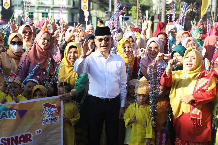 Semarak Hari Jadi Pontianak, Anak PAUD Ikut Karnaval Budaya