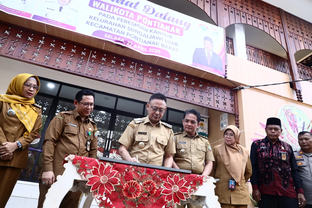 Kantor Lurah Sungai Jawi Luar Diresmikan, Angkat Arsitektur Melayu