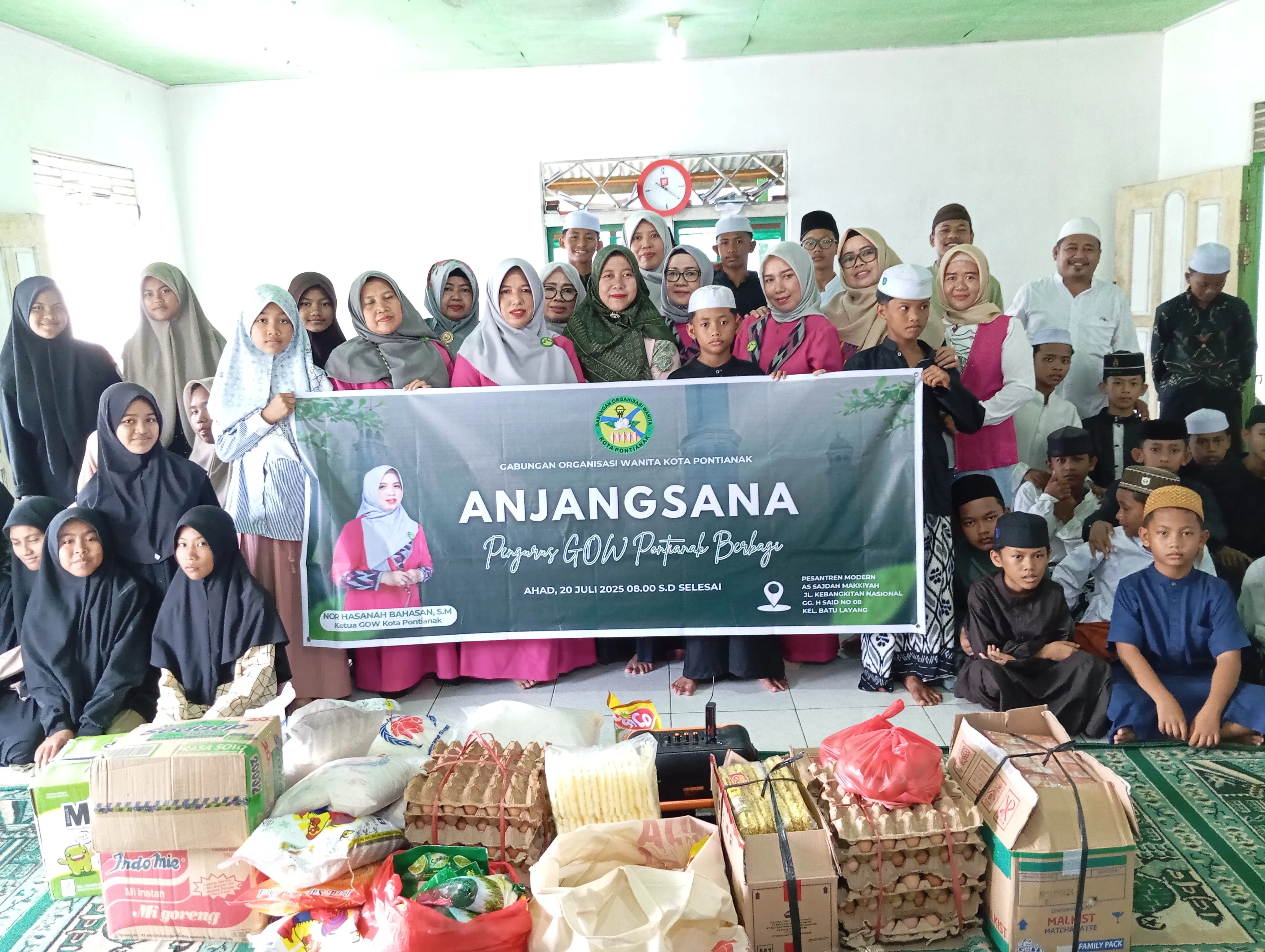 Aksi GOW Pontianak Berbagi di Ponpes As Sajdah Makkiyah