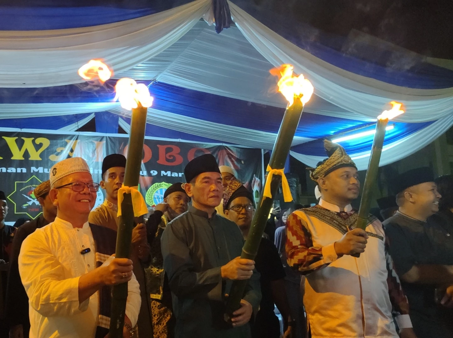 Pj Wako Apresiasi Antusias Peserta Pawai Obor Sambut Ramadan