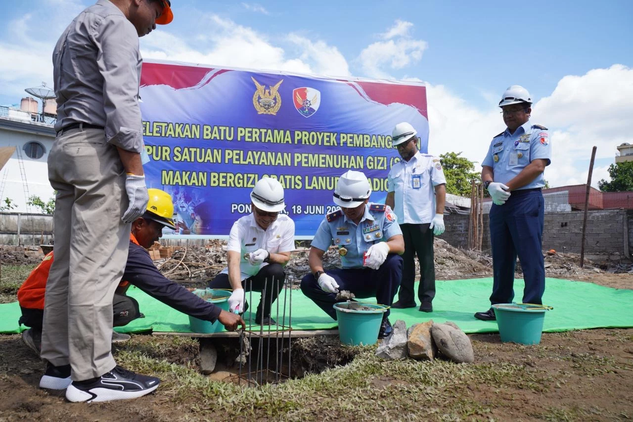 Lanud Supadio Bangun Dapur SPPG, Sinergi TNI AU dengan Pemkot