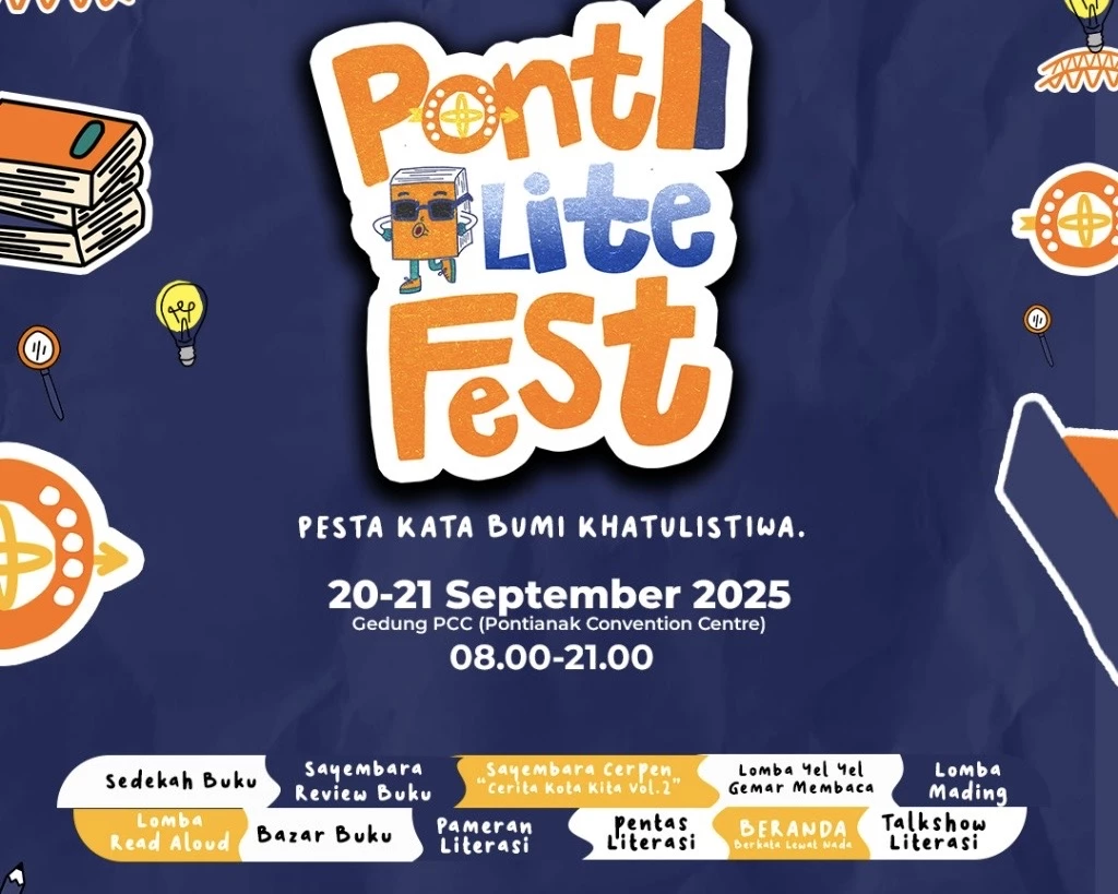 PontiLite Fest 2025 Meriahkan Bulan Gemar Membaca di Pontianak