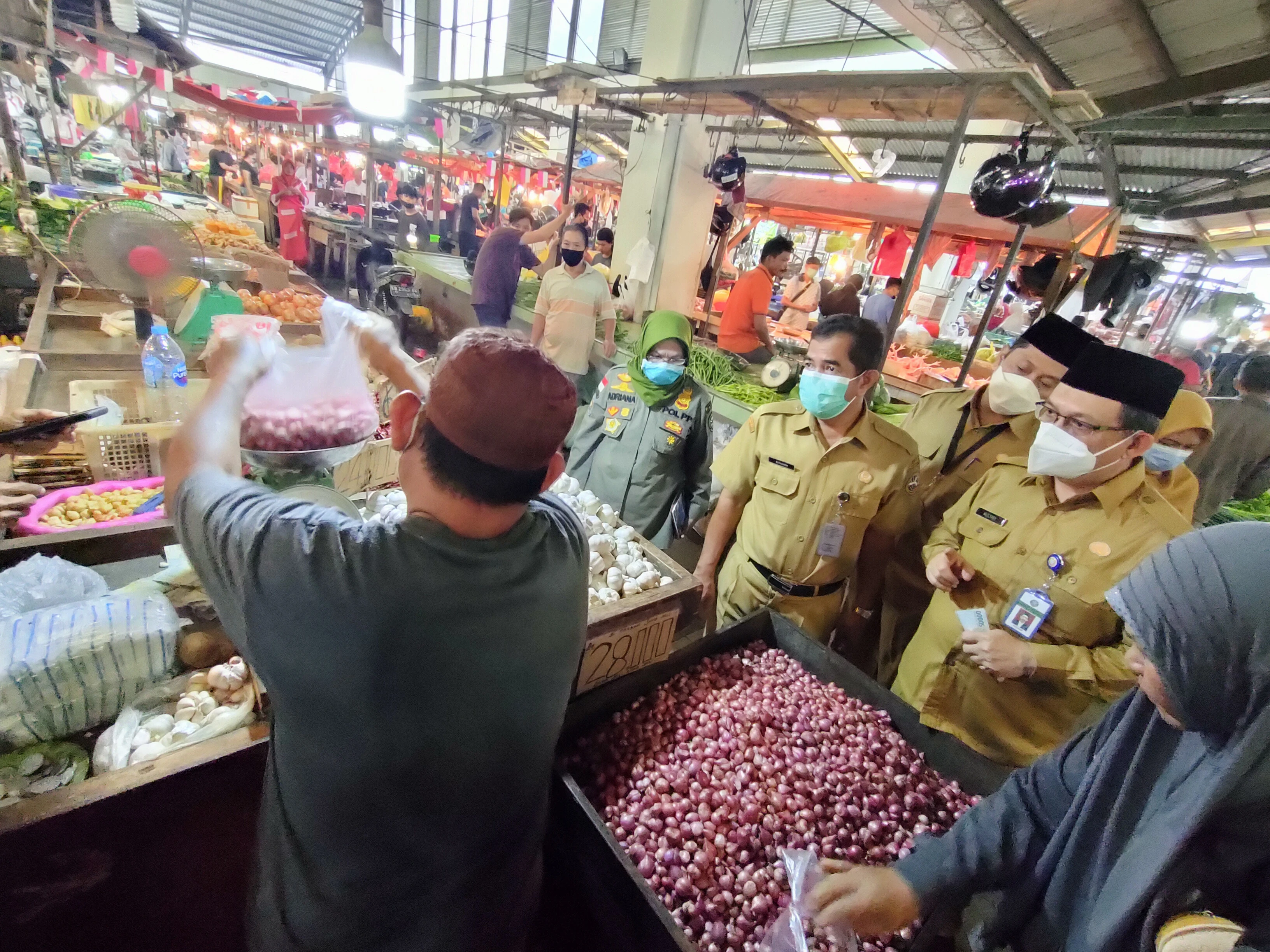 TPID Sidak Pasar, Harga Bahan Pokok Relatif Stabil Jelang Puasa