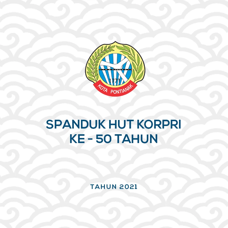 Pemasangan Spanduk HUT Korpri ke-50 di Lingkungan Kota Pontianak